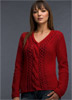 KK408 Lace & Cable Aurora Bulky Sweater