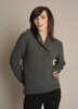 KK560 Textured Sweater with Shawl Collar