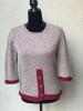KK 703 Aurora Sweater with 3/4 Sleeves and Split Front